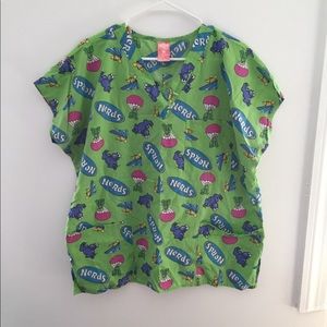 Nerds scrub top